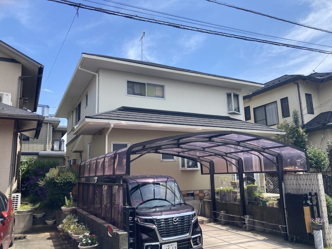 坂戸市O様邸　屋根カバー・外壁塗装